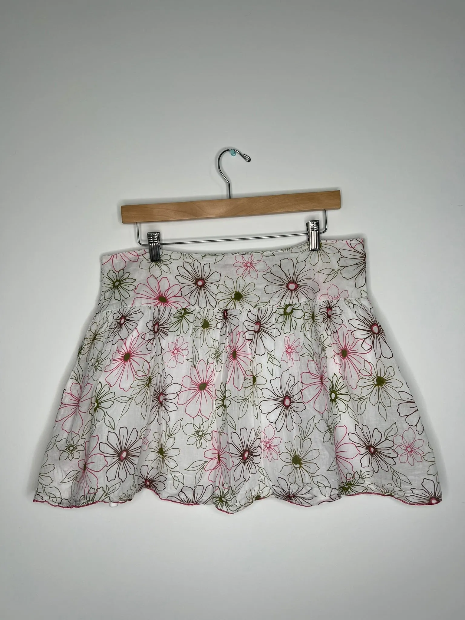 2000s Vintage Floral Mini Skirt