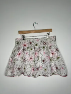 2000s Vintage Floral Mini Skirt