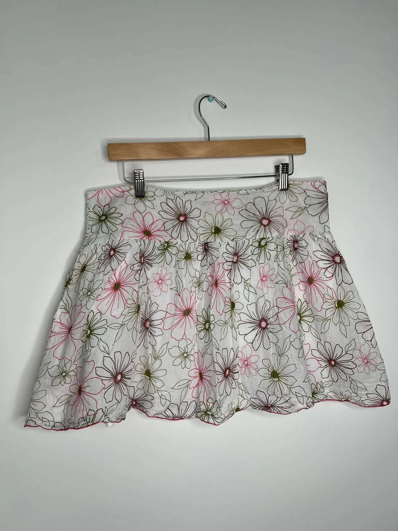 2000s Vintage Floral Mini Skirt