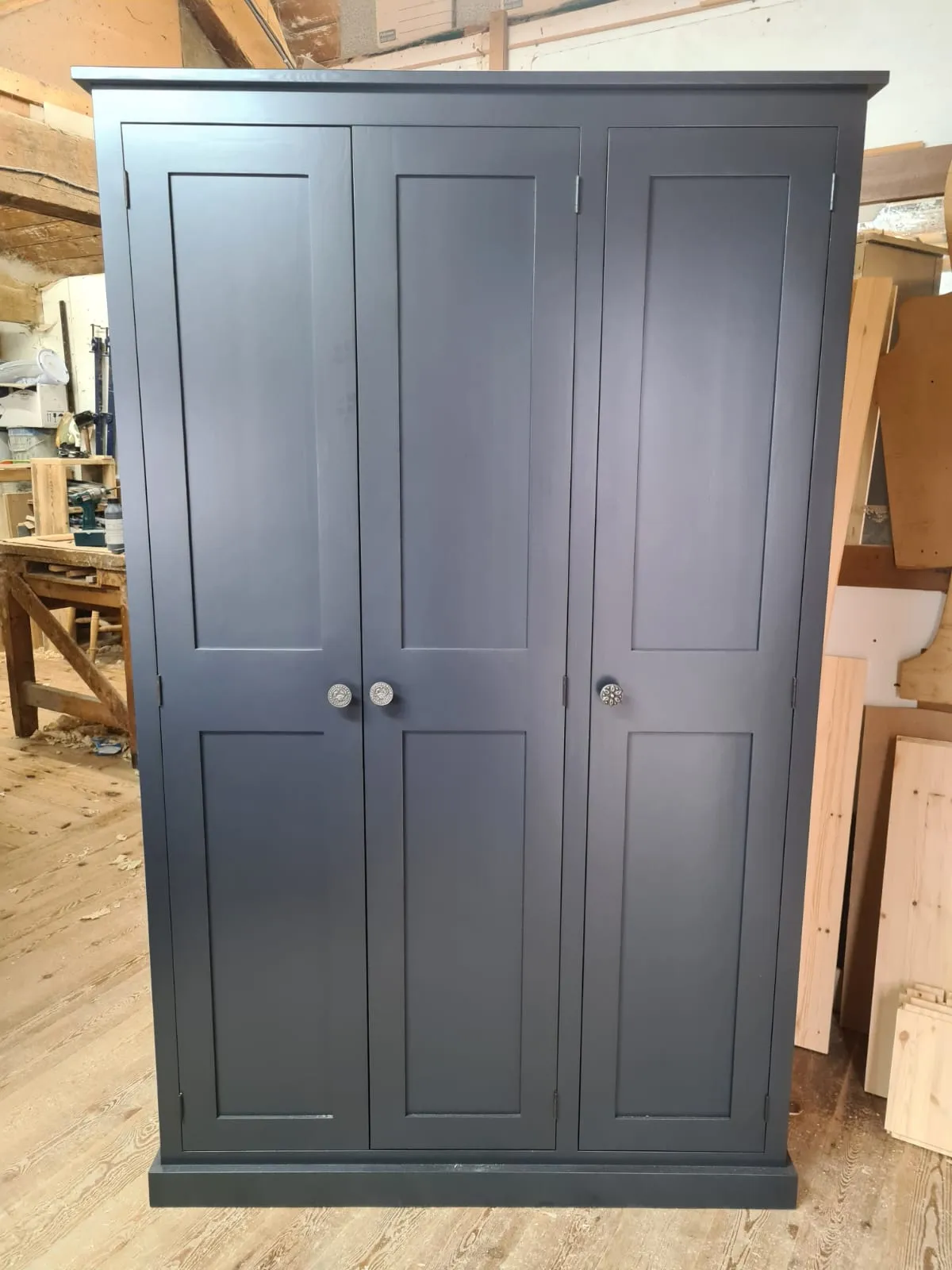 **3 Door Triple Full Hanging Wardrobe