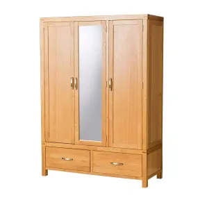 Abbey Light Oak Triple Wardrobe