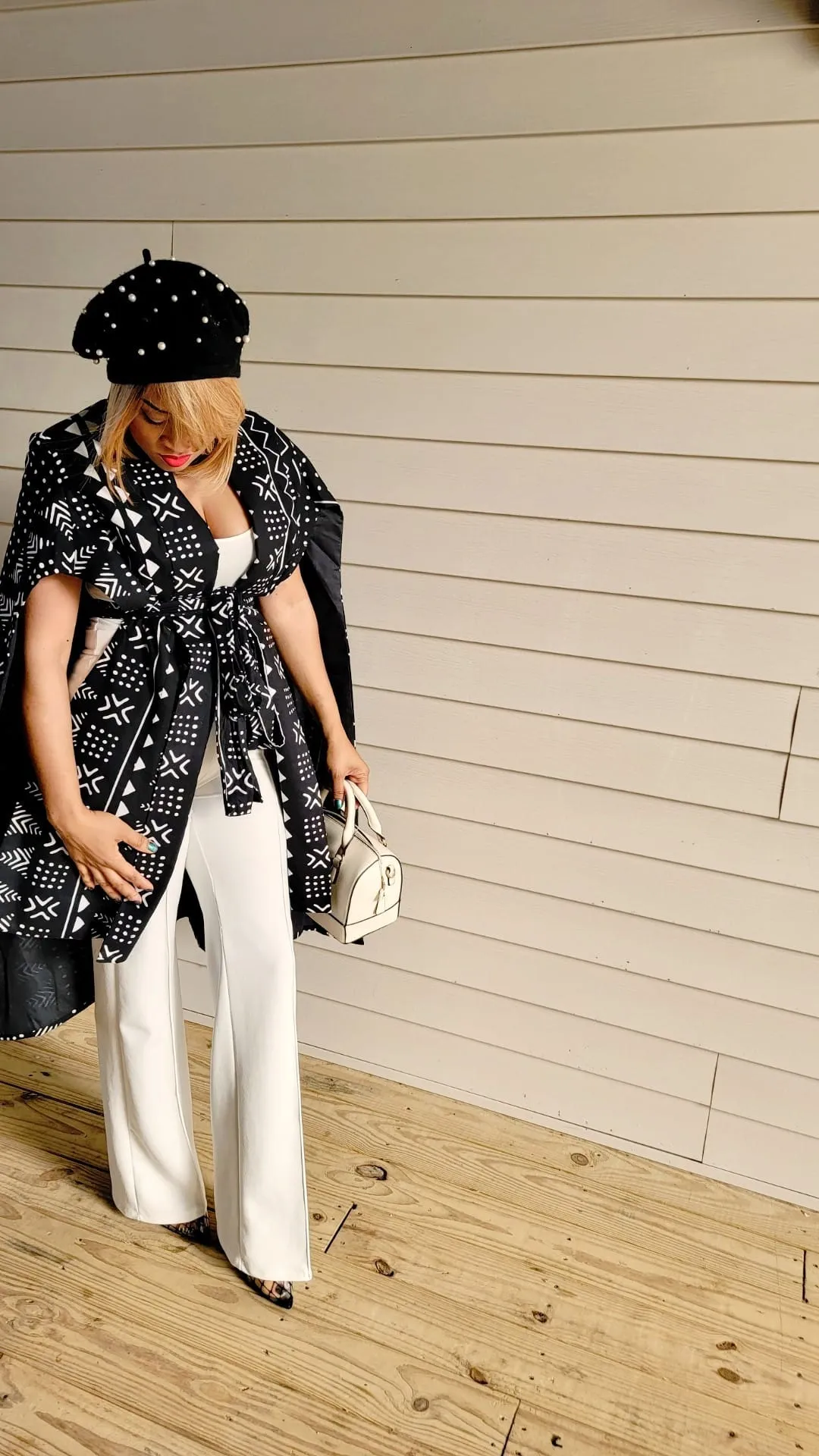 Ankara fashion cape