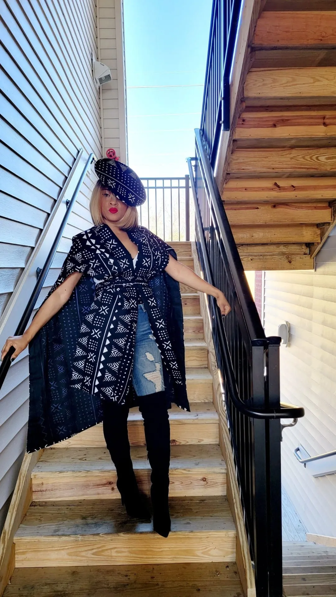Ankara fashion cape