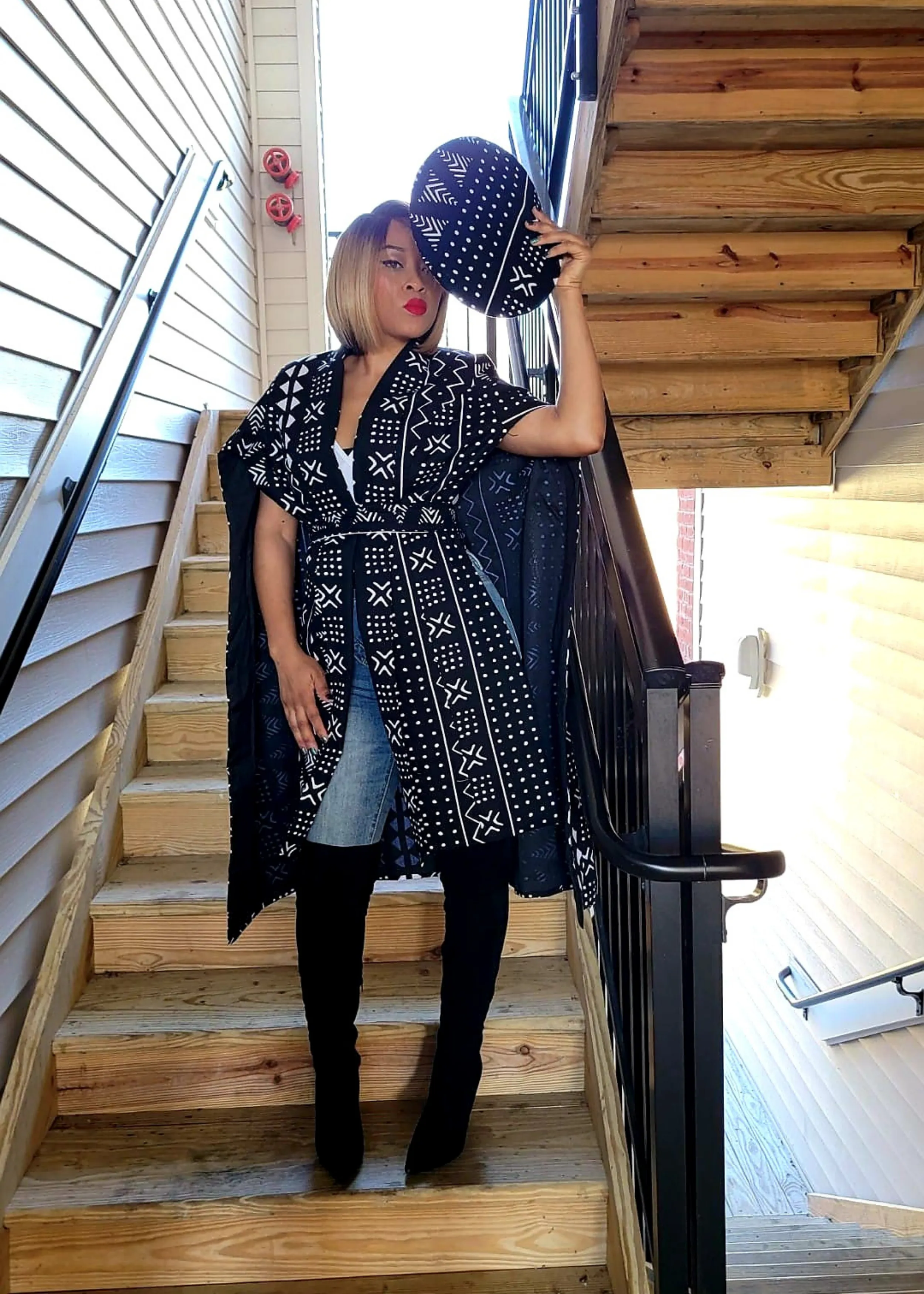 Ankara fashion cape