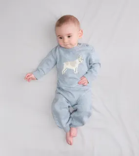 Baby Boys Little Bulldog Sweater Romper