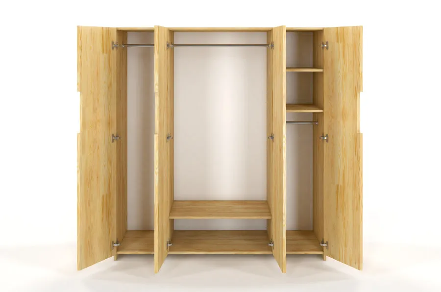BERGMAN 4 Door Pine Wardrobe