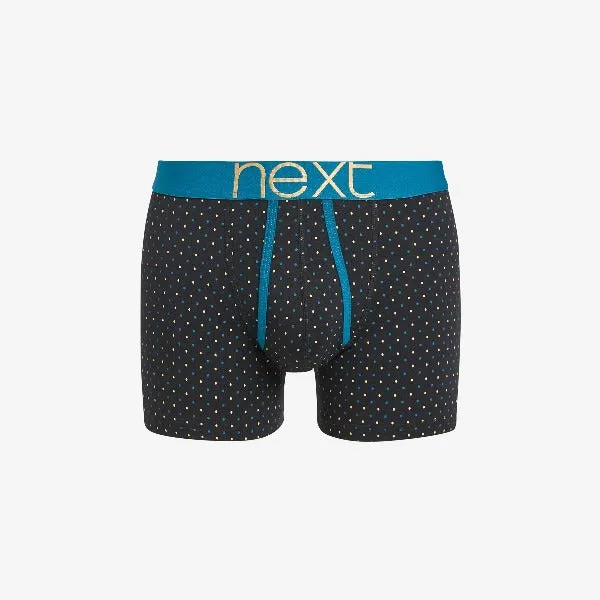 Black / Colour Metallic A-Front Boxers 4 Pack
