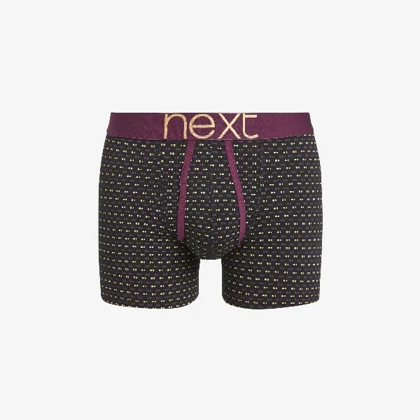 Black / Colour Metallic A-Front Boxers 4 Pack