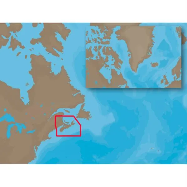 C-MAP NT  NA-C205 - Fundy, Nova Scotia, Pei & Cape Breton - Furuno FP-Card