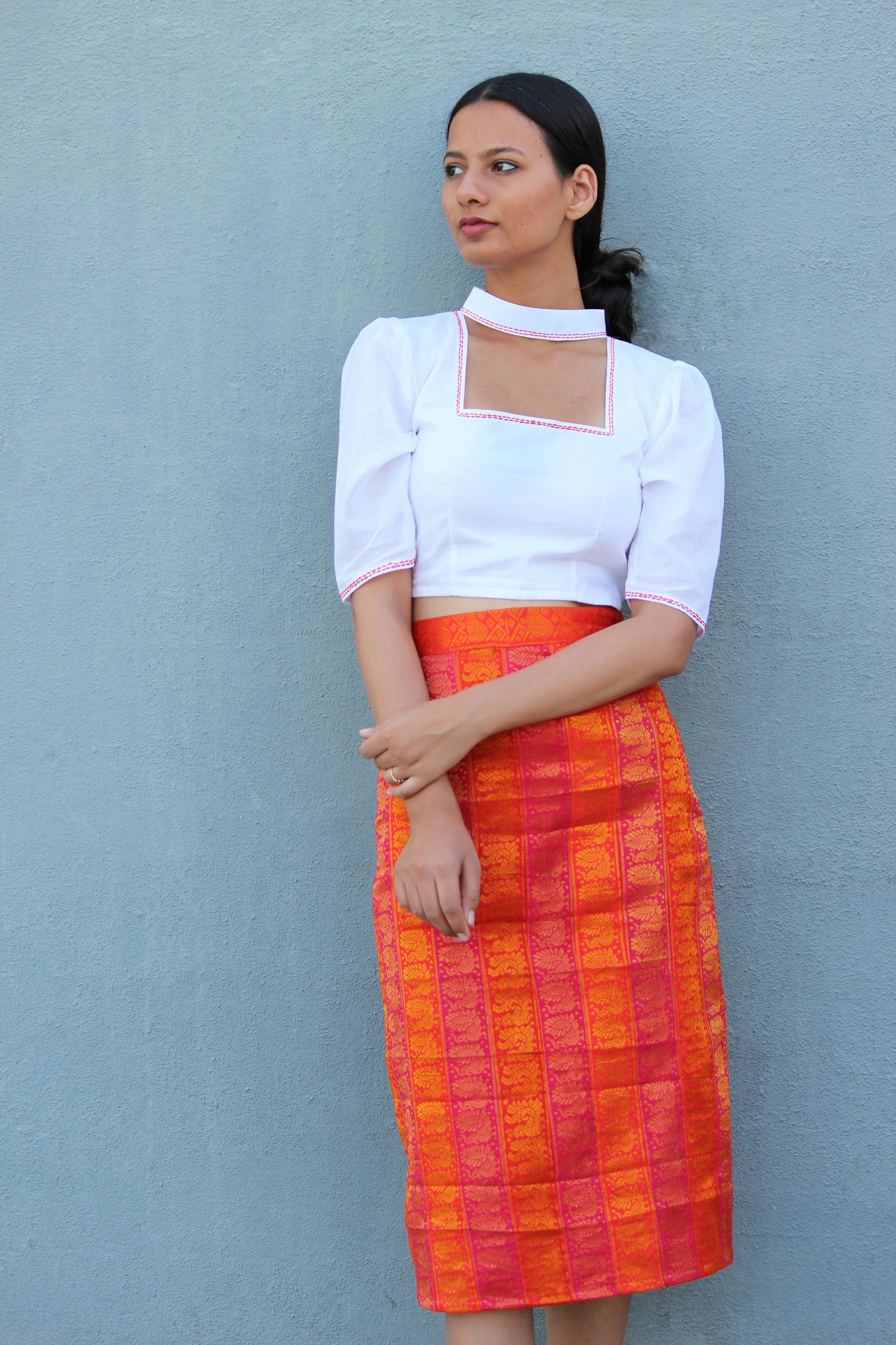 Candy Corn Top and Skirt Set