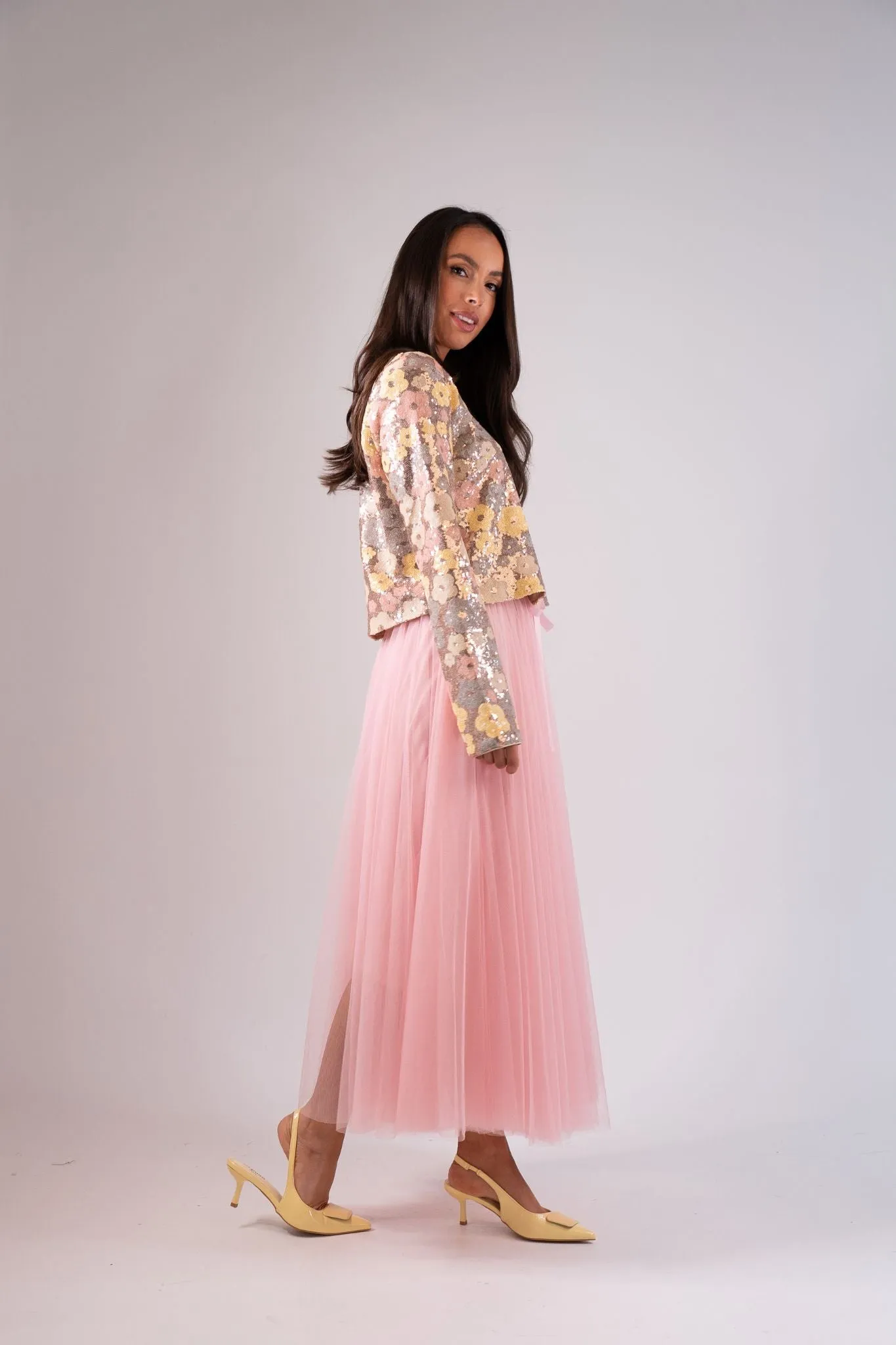 Carolyn Tulle Skirt In Pink