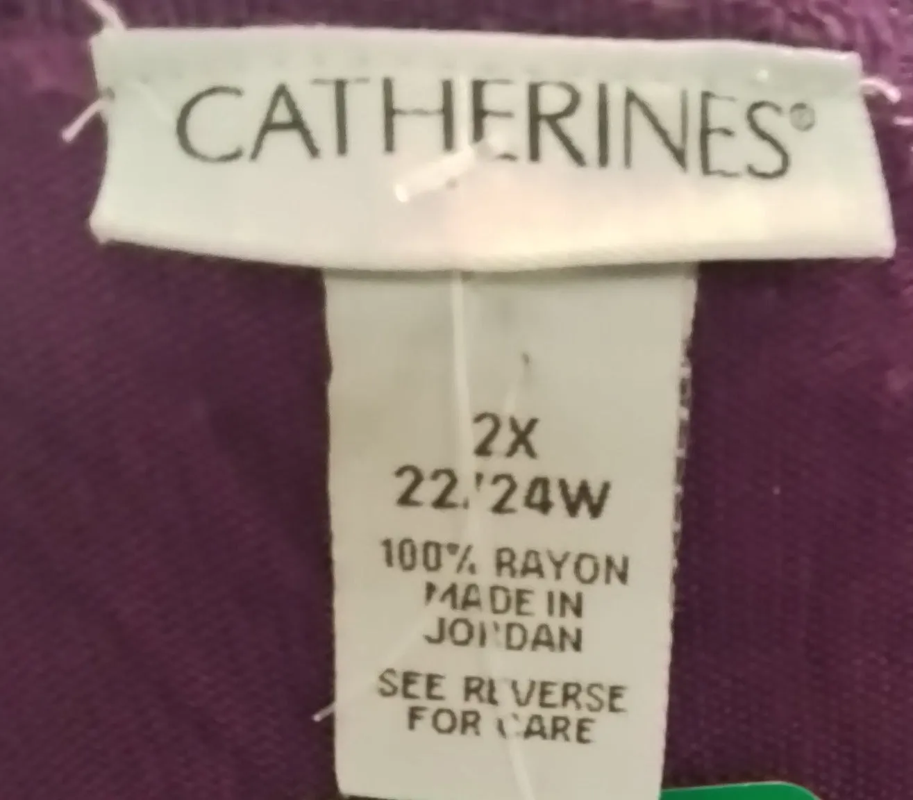 Catherines Women's Purple Cardigan