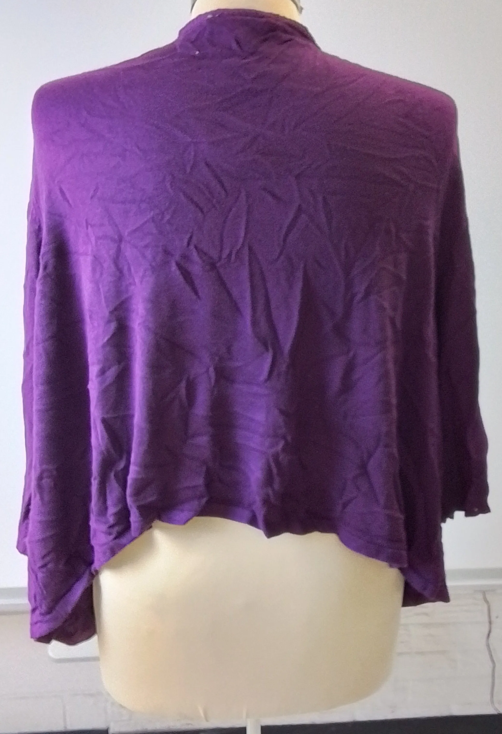 Catherines Women's Purple Cardigan