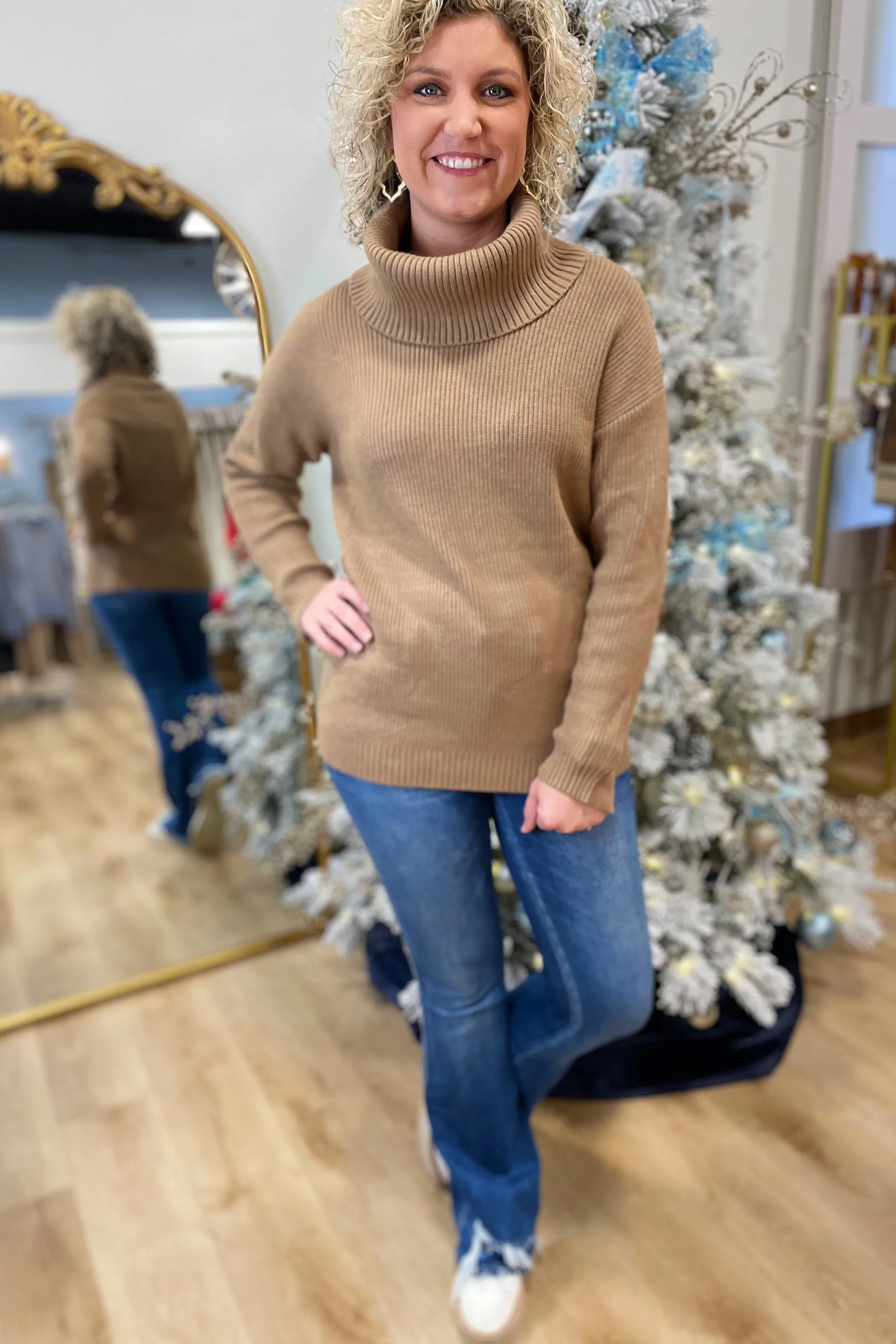 Charlie B Turtleneck Truffle