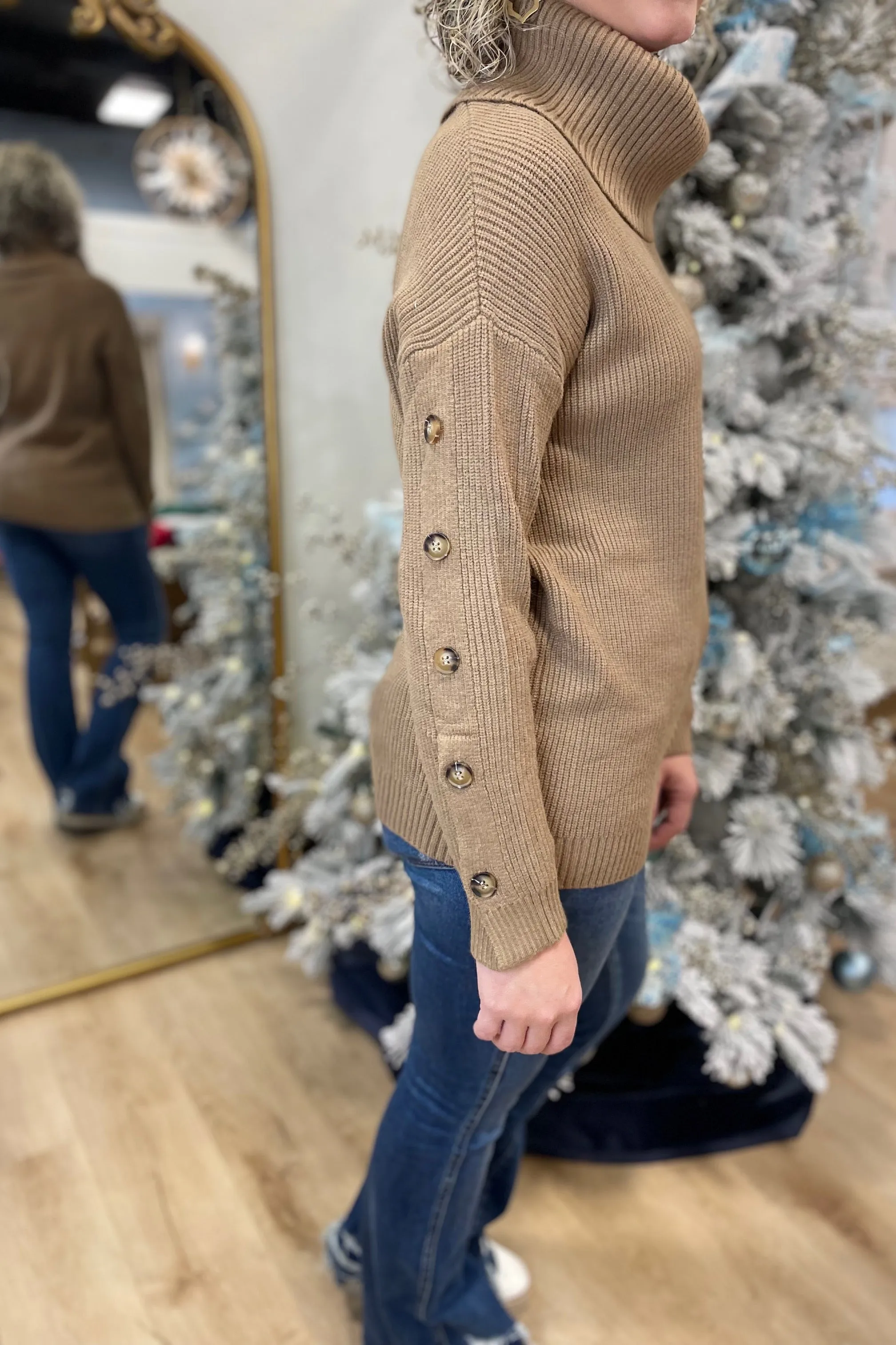 Charlie B Turtleneck Truffle