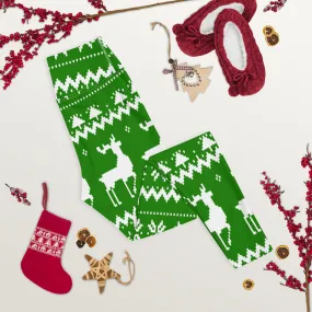 Christmas Deer Yoga Leggings, lioness-love