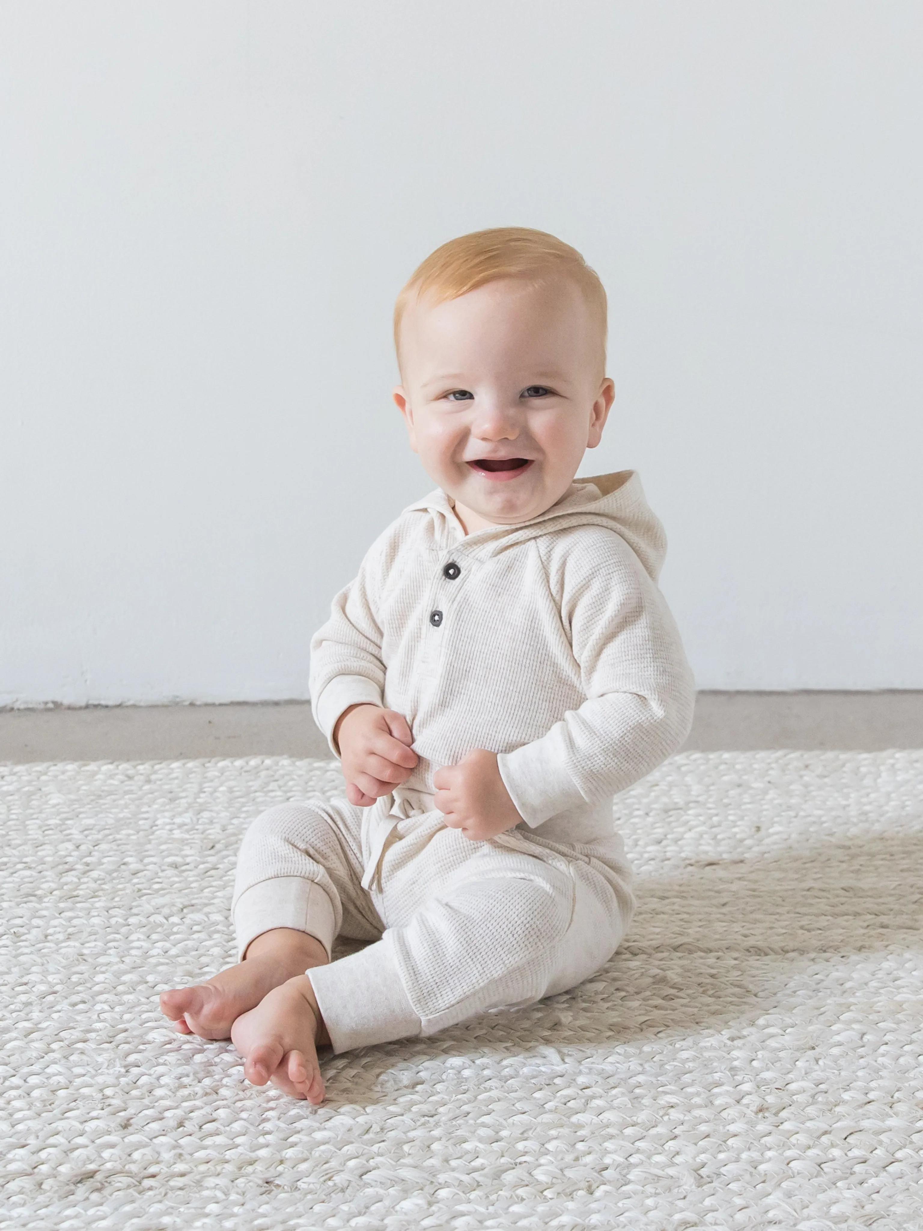 Cole Waffle Knit Hoodie Bodysuit
