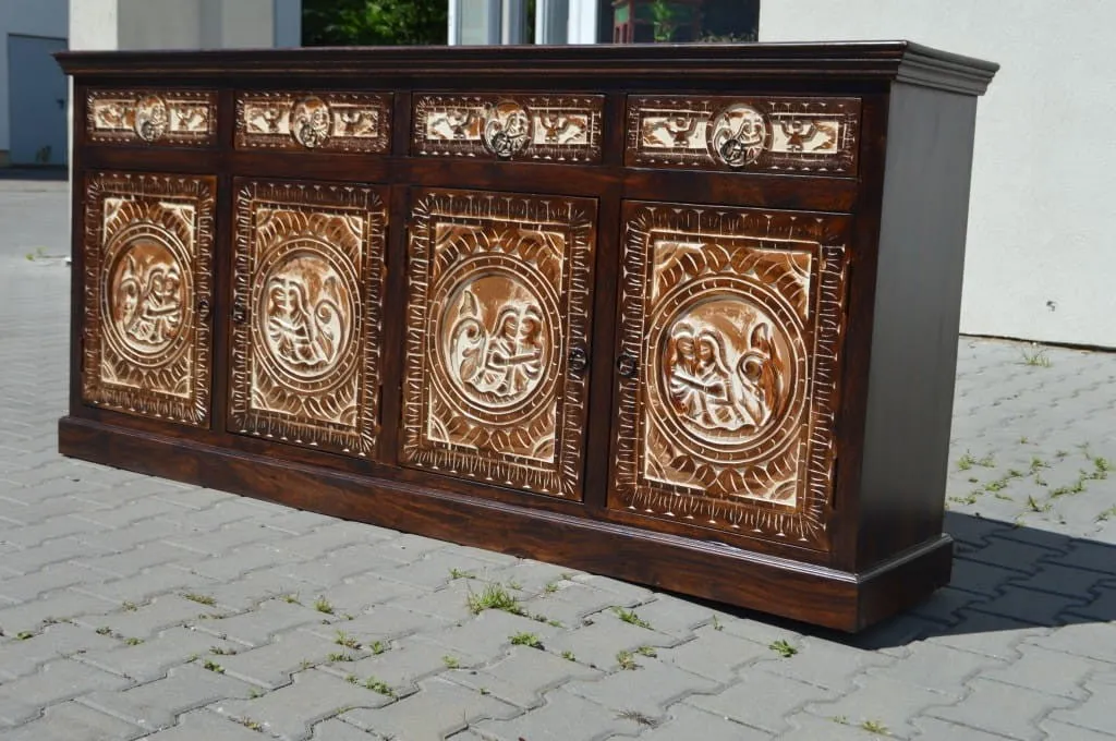 Copy of MADE TO ORDER Maharaja Wooden Wardrobe Cabinet 120x55x200 cm