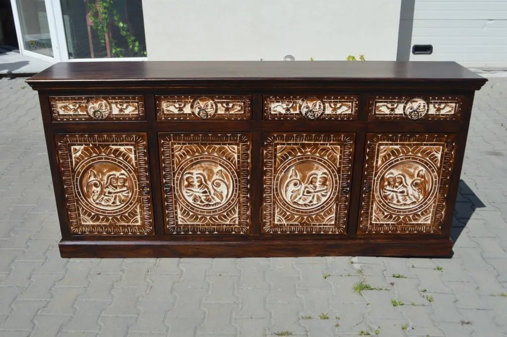 Copy of MADE TO ORDER Maharaja Wooden Wardrobe Cabinet 120x55x200 cm