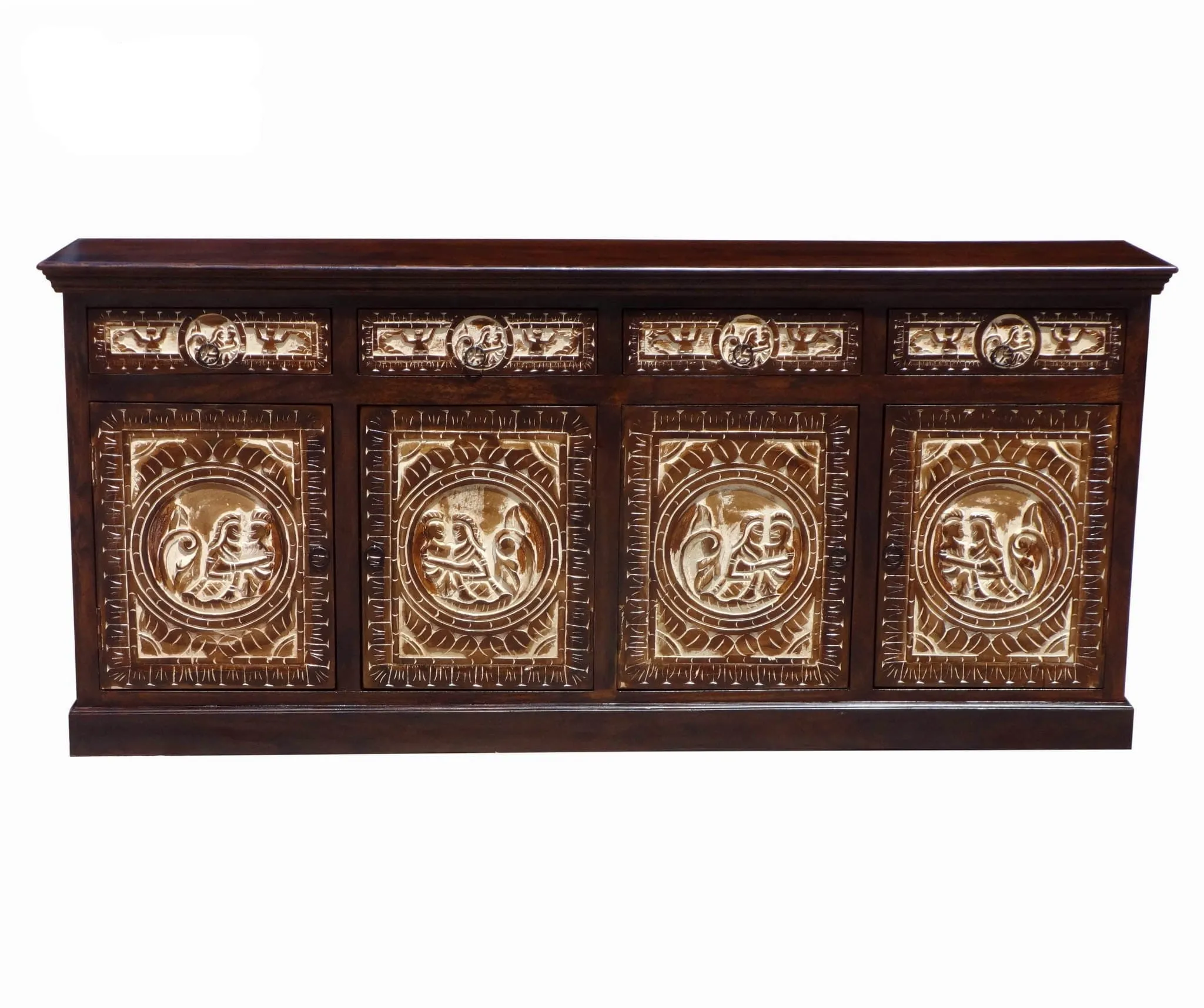 Copy of MADE TO ORDER Maharaja Wooden Wardrobe Cabinet 120x55x200 cm