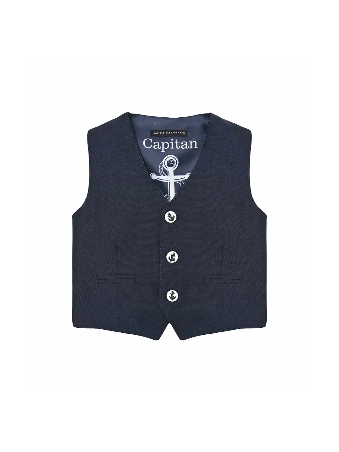 Daniele Alessandrini gilet kids blu