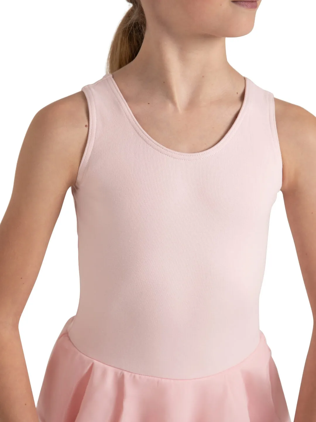 Double Layer Skirt Tank Dress - Girls