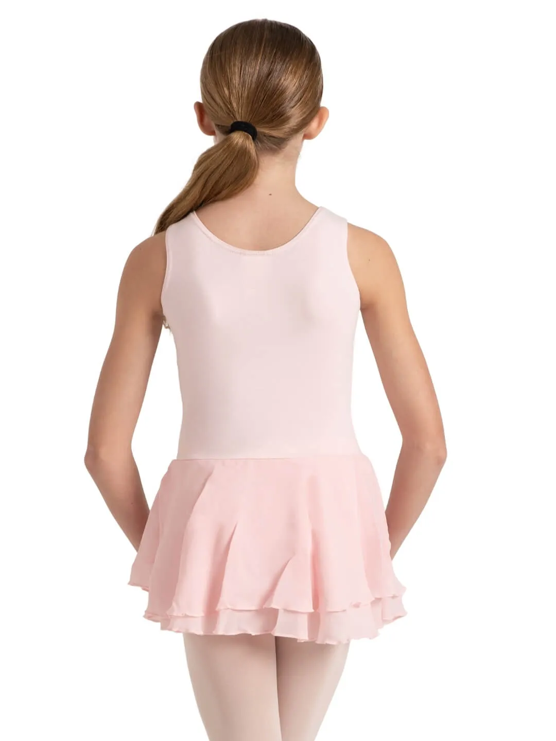 Double Layer Skirt Tank Dress - Girls