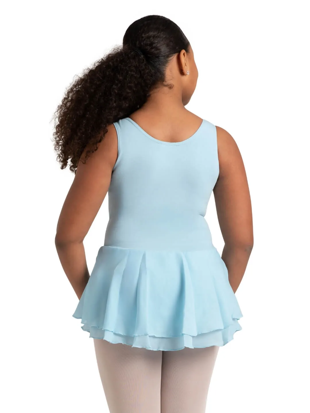 Double Layer Skirt Tank Dress - Girls