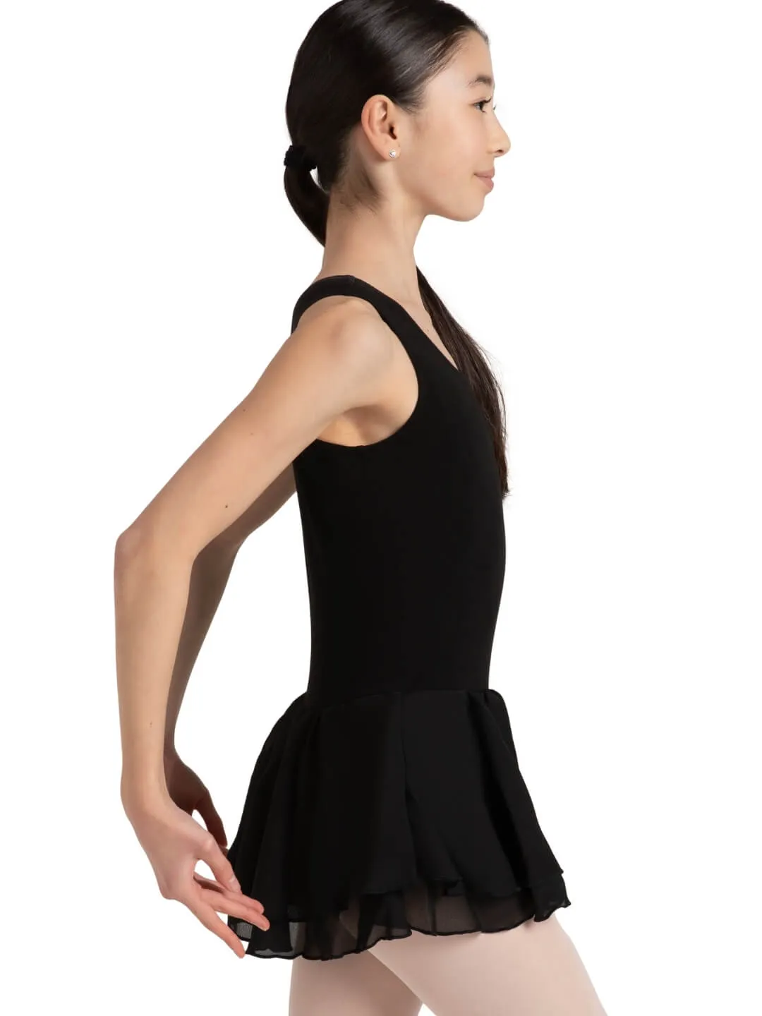 Double Layer Skirt Tank Dress - Girls