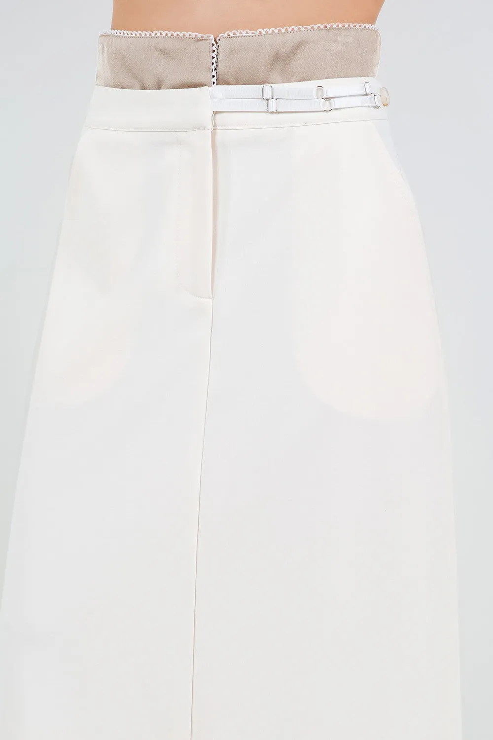 DOUBLE LAYERED MAXI SKIRT