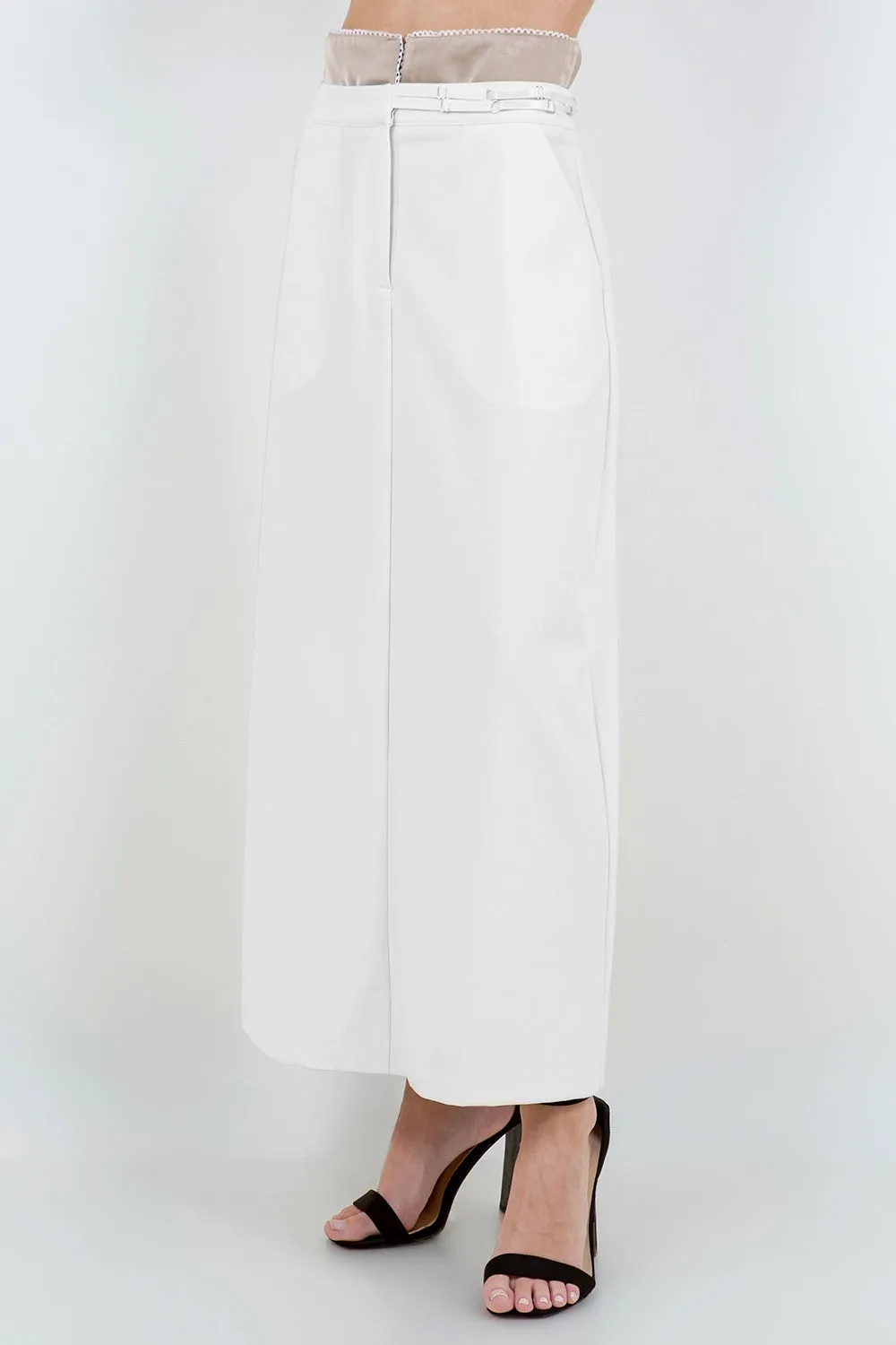 DOUBLE LAYERED MAXI SKIRT