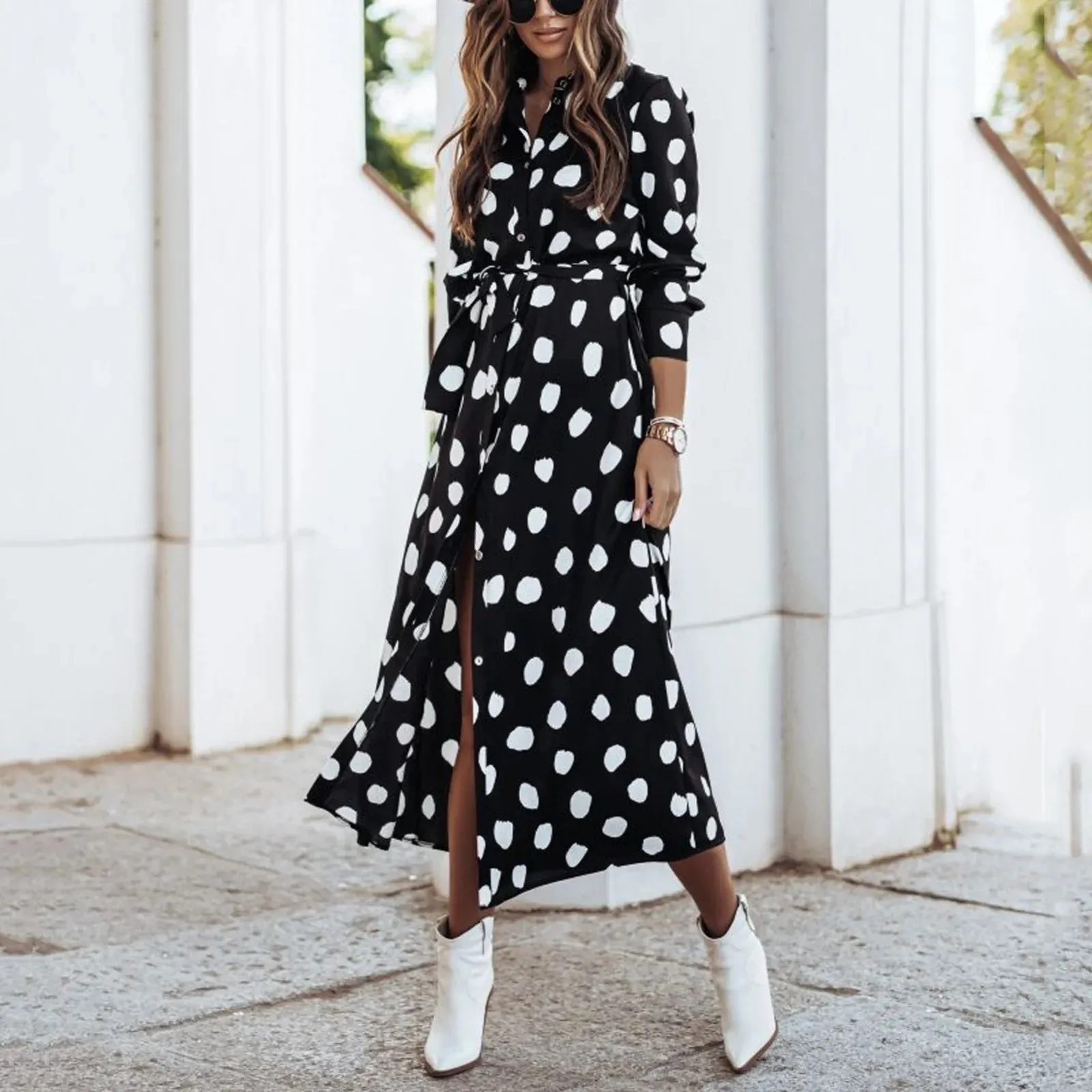 DressBetty - 2024 Vintage Wedding Party Short Sleeve Midi Dress
