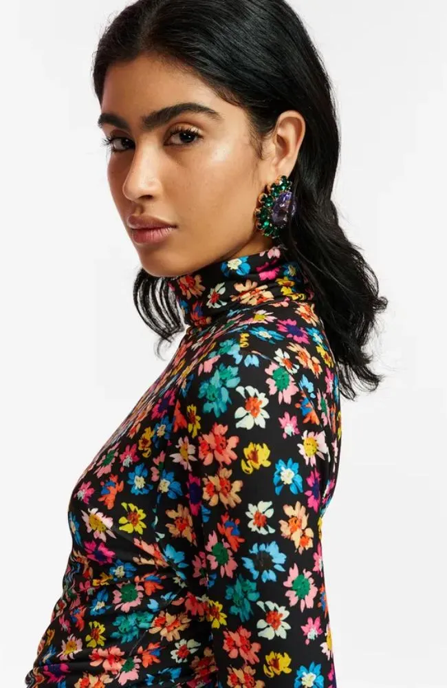 Edonista Printed Turtleneck