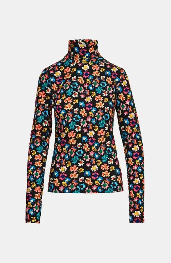 Edonista Printed Turtleneck