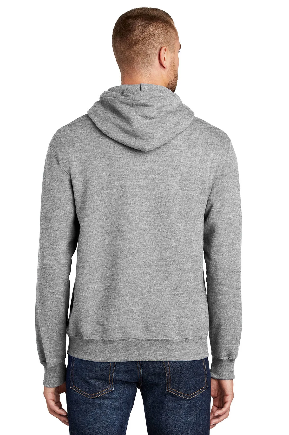 Essential Fleece Pullover Hooded Sweatshirt / Athletic Heather / Cape Henry Strength & Conditioning