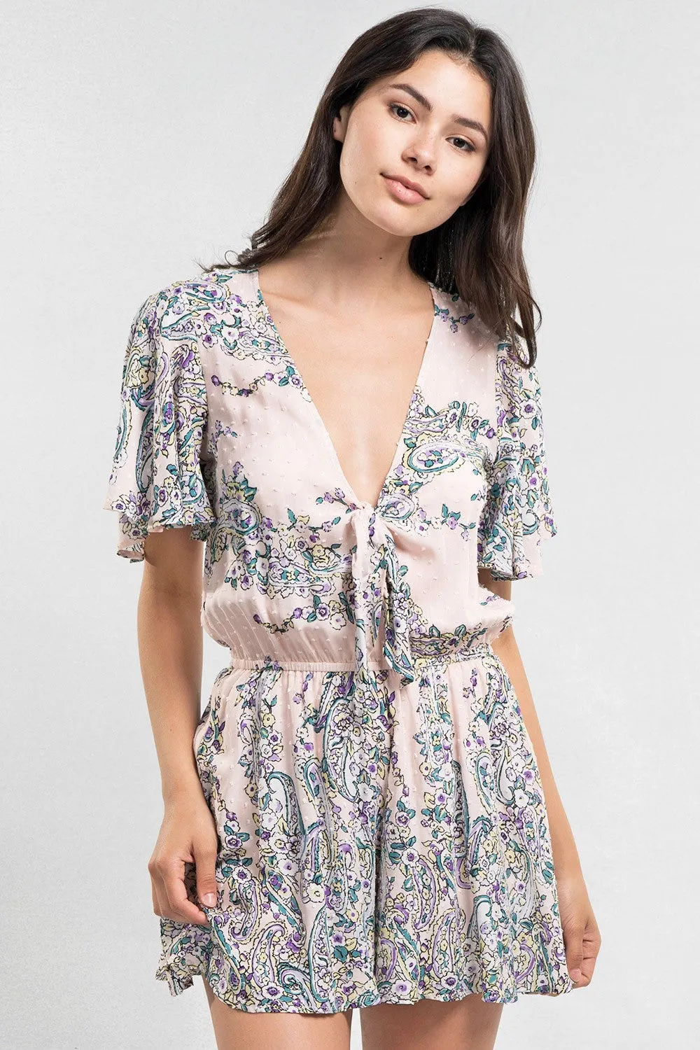 Floral Printed Romper