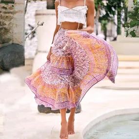 Follow Your Bliss Bohemian Maxi Skirt