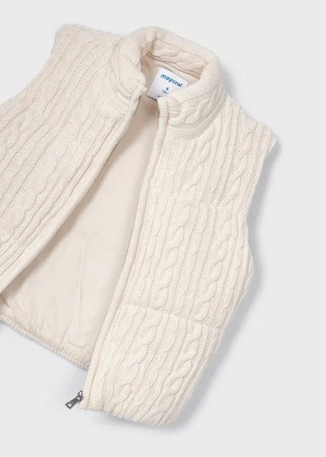Gilet Tricot Beige