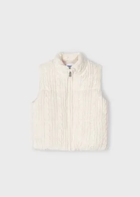 Gilet Tricot Beige