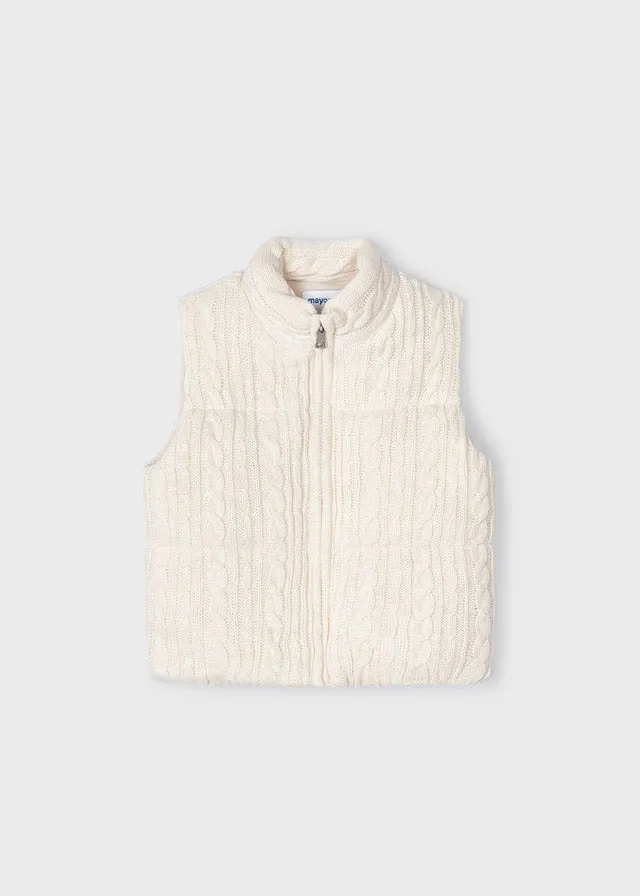 Gilet Tricot Beige