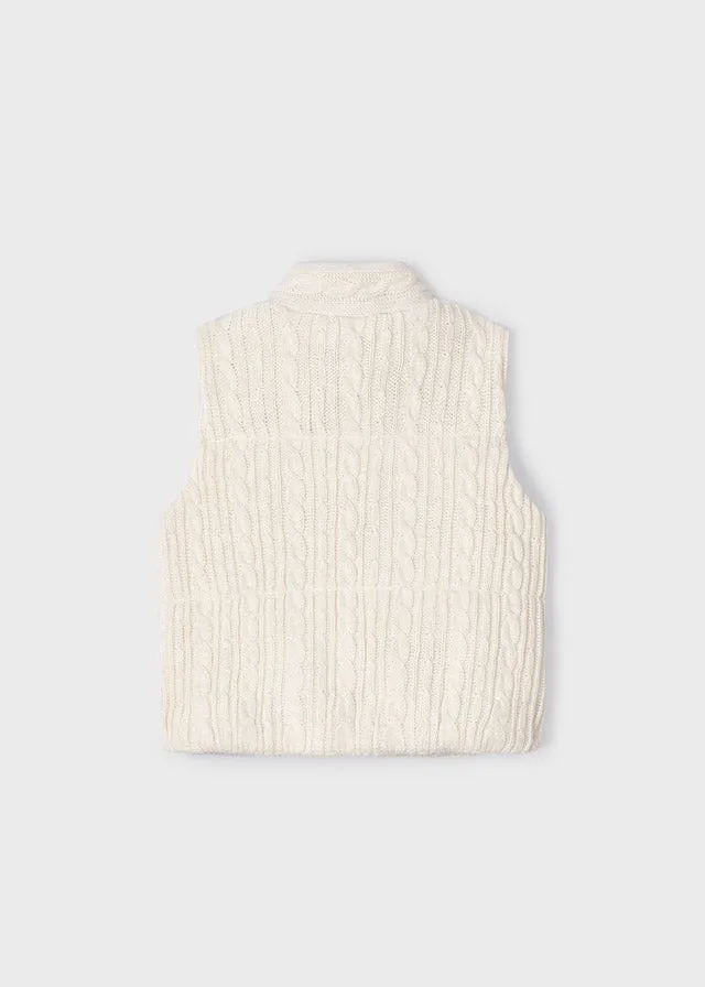 Gilet Tricot Beige