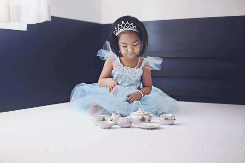 Great Pretenders - Blue Sequin Princess Dress 5-6