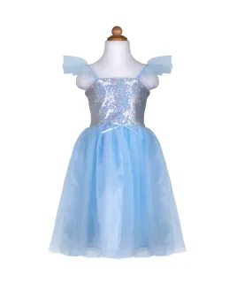 Great Pretenders - Blue Sequin Princess Dress 5-6