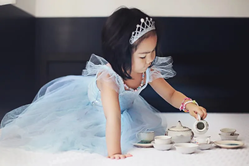 Great Pretenders - Blue Sequin Princess Dress 5-6