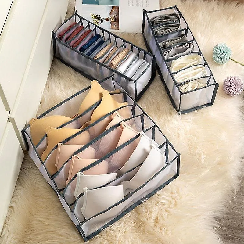Household Drawer Organizer Inserts Underwear Bra Socks Panty Storage Boxes