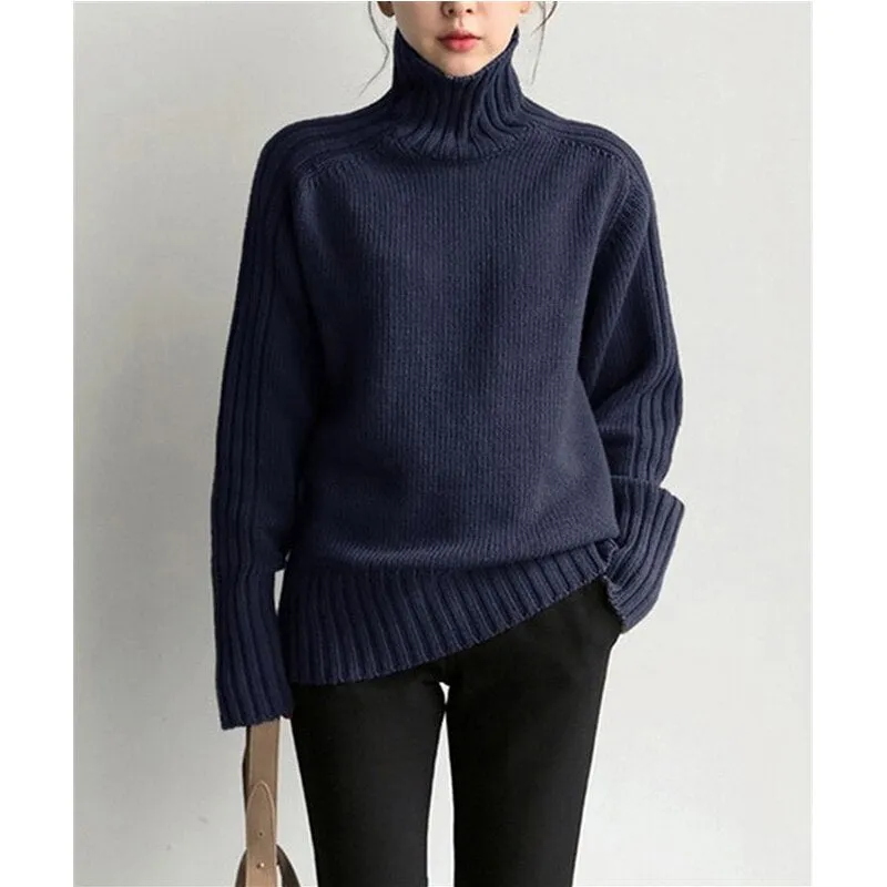 Janna Rollkragenpullover | Bequemer eleganter Damenpullover