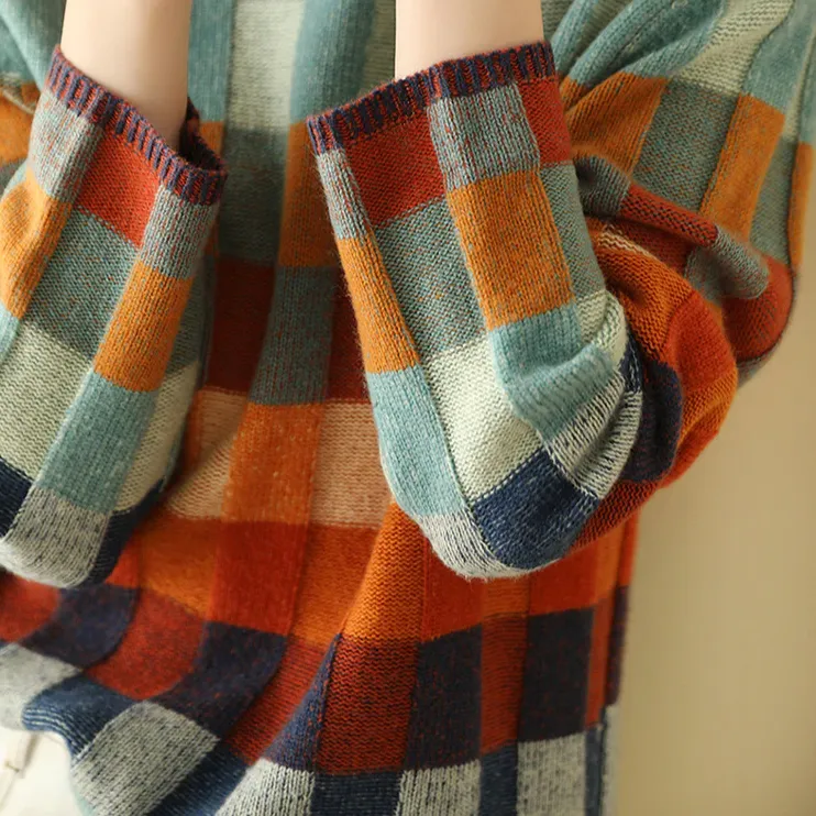 KATY | PATCHWORK TURTLENECK