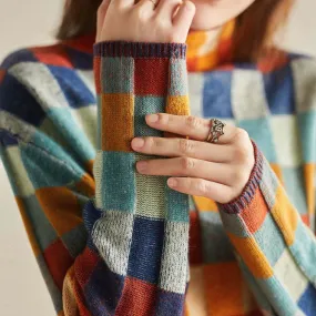 KATY | PATCHWORK TURTLENECK