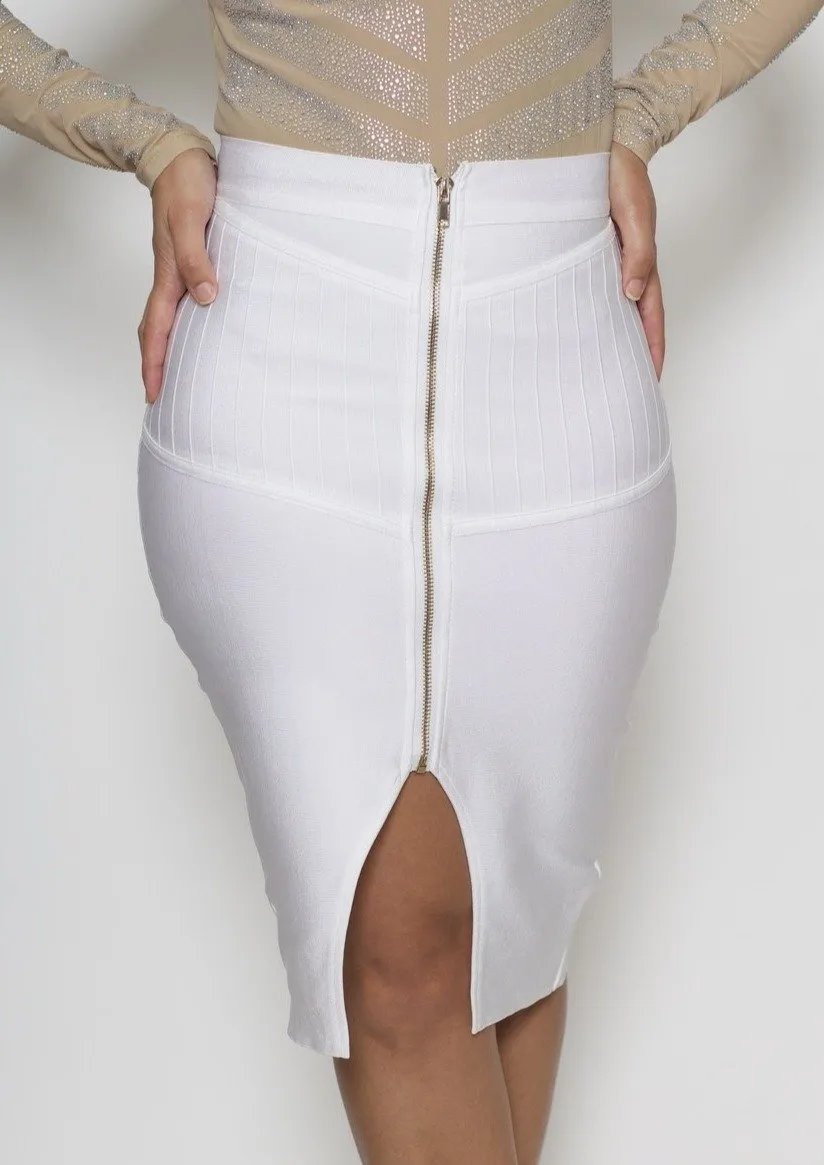 Kera Front Zipper Skirt