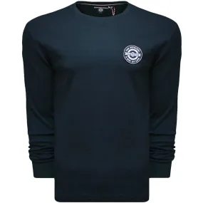 Lambretta Mens Interlock T-Shirt Top - Navy